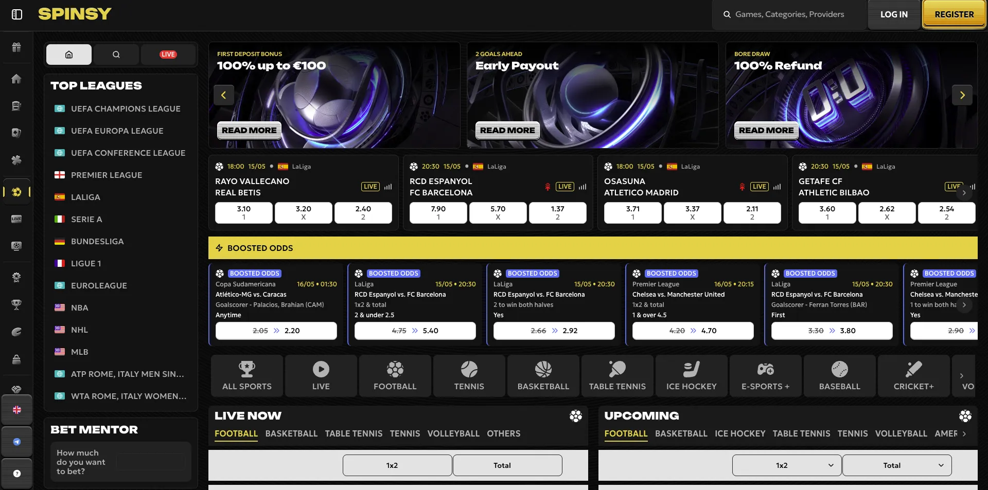 Betway streaming